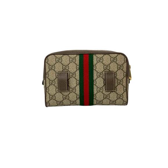 Nearly unused GUCCI GG Supreme Ophidia leather